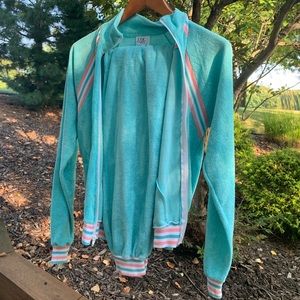 vintage terry cloth jacket/pants matching set